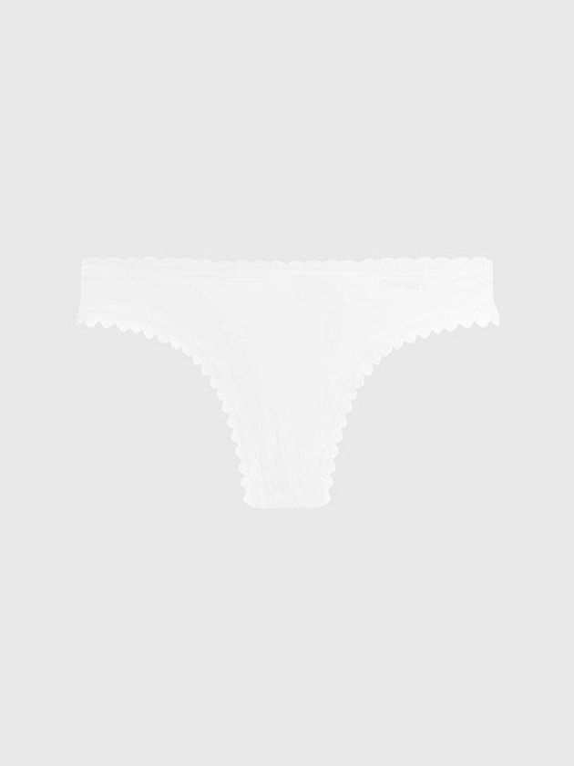 Calvin Klein USA Flirty Womens Thong White 6934712-SU